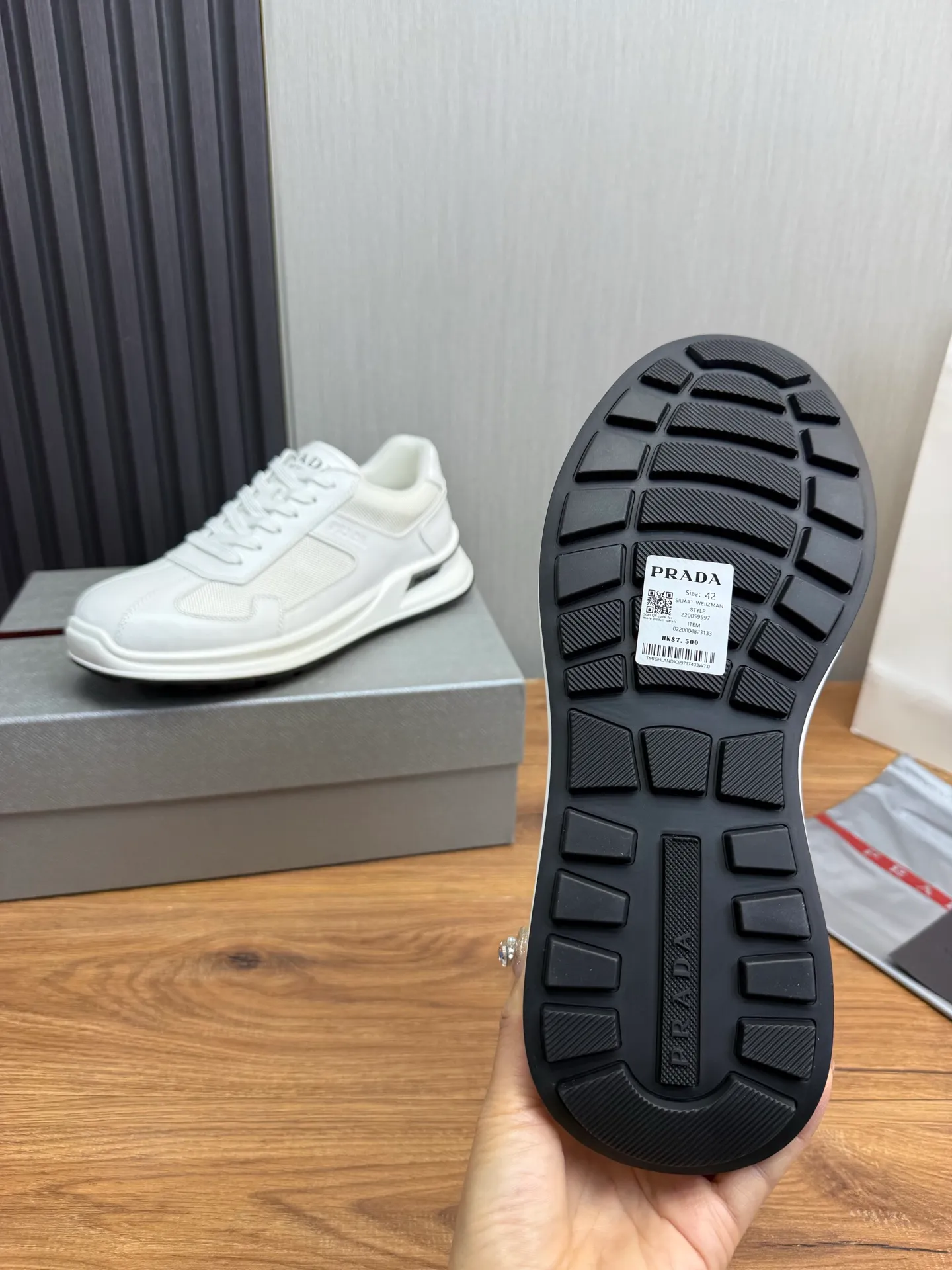 Men's shoes 💰600💰 [PRADA] Popular men's shoes shipped 👏Official website synchronized ⬆️Original cowhide fabric + cowhide lining, 1⃣️:1⃣️reproduction, original sole, 38-45 (45. Customized, non-refundable)